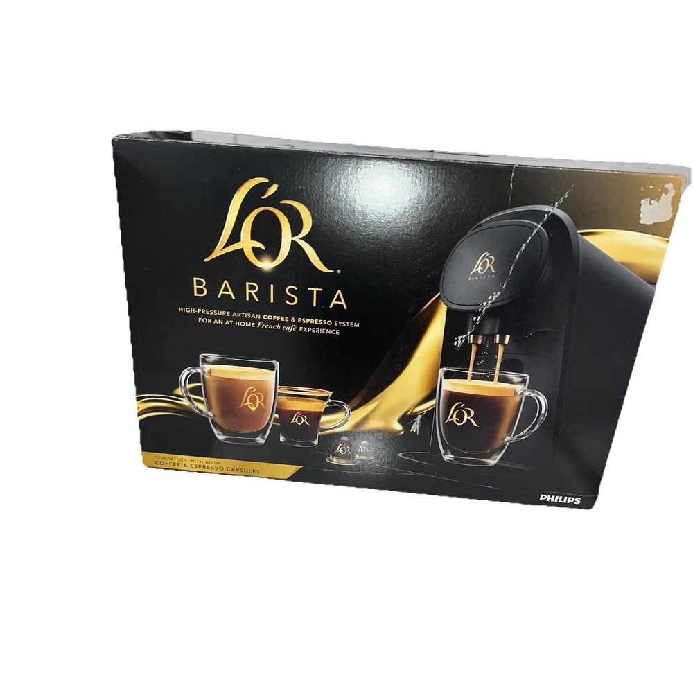 L'OR Barista System Coffee & Espresso Machine Combo by Philips- Black/ USED Once